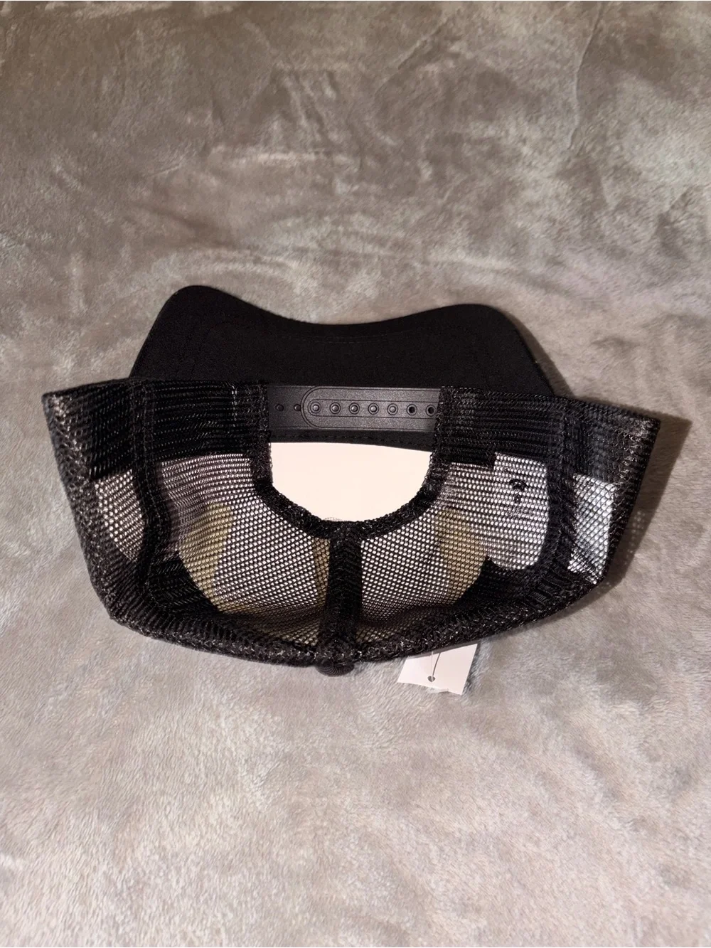Unisex Black and White Mesh Trucker Cap